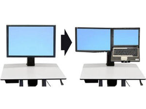 Ergotron WorkFit-C Convert-to-Dual Kit from Single HD Display - m ... (97-606) -