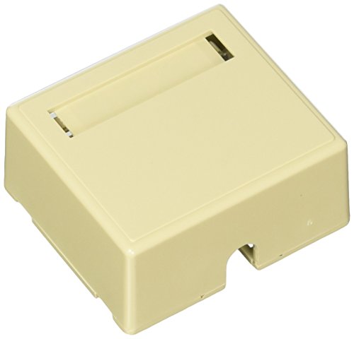 C2G 03832 2-Port Keystone Jack Surface Mount Box, Ivory