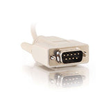 C2G 25219 DB9 M/M Serial RS232 Cable, Beige (1 Feet, 0.30 Meters)