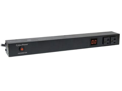 CyberPower PDU20M2F10R 12-Outlets Rack Mount 1U 20A Metered Power Distribution Unit