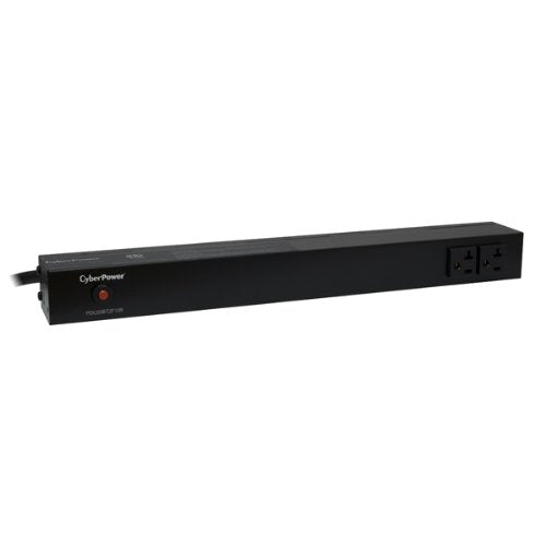 CyberPower PDU20BT2F10R Basic PDU, 100-125V/20A, 12 Outlets, 1U Rackmount