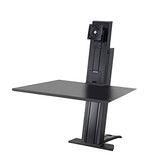 Ergotron 33-415-085 WorkFit-SR Sit-Stand Workstation, Black