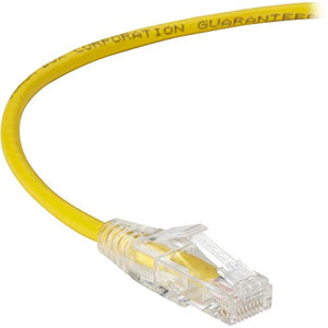 Slim-Net Cat6 Patch Cable Yellow 2Ft