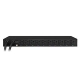 CyberPower PDU20SWT10ATNET Switched ATS PDU, 100-120V/20A, 10 Outlets, 1U Rackmount, Black