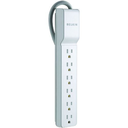 BELKIN BE106000-2.5 6-Outlet Home/Office Surge Protector (2.5ft Cord)