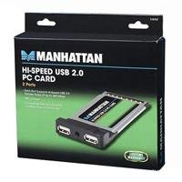 Manhattan USB 2.0 Hi-Speed 2-port PCMCIA Cardbus Type II Slot 32-bit interface Laptop Adapter