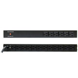 CyberPower PDU15B6F12R Basic PDU, 100-125V/15A, 18 Outlets, 1U Rackmount