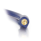 C2G 40940 Velocity 3.5mm M/M Stereo Audio Cable, Aux Cable, Blue (150 Feet, 45.72 Meters)