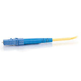 C2G 37103 OS2 Fiber Optic Cable - LC-LC 9/125 Simplex Single-Mode PVC Fiber Cable, Yellow (3.3 Feet, 1 Meter)