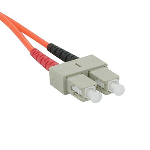 C2G 09167 OM1 Fiber Optic Cable - SC-SC 62.5/125 Duplex Multimode PVC Fiber Cable, Orange (32.8 Feet, 10 Meters)