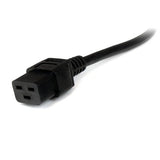 StarTech.com 6 ft Heavy Duty 14 AWG Computer Power Cord - NEMA 5-15P to C19 - 14 AWG Power Cable - NEMA 5-15P to IEC 320 C19 Power Cord