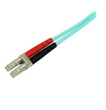 StarTech.com 5m Fiber Optic Cable - 10 Gb Aqua - Multimode Duplex 50/125 - LSZH - LC/SC - OM3 - LC to SC Fiber Patch Cable