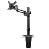 Tripp Lite DDR1327SFC Display LCD Flex Arm Desk Mount Clamp 13-27 Inches Flat Screen Panel, Black