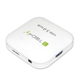 Techly 4 Port Hub USB 3.0 - White