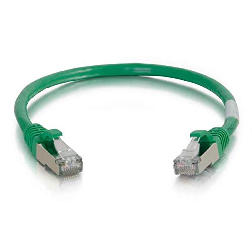 C2G 28704 Cat5e Cable - Snagless Shielded Ethernet Network Patch Cable, Green (75 Feet, 22.86 Meters)