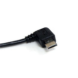 StarTech.com 6 ft Micro USB Cable - A to Right Angle Micro B - Type A Male USB - Type B Male USB - 6ft - Black