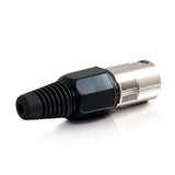 Xlr Plug - 3 Pin Xlr - Male - Black and Silver