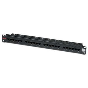 APC Cat 6 Patch Panel, 24 Port Rj45 to 110 568 a/B Color Coded