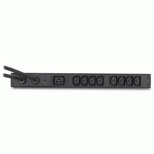 Rack ATS, 200-208V, 20A, L6-20 in, (8) C13 (1) C19 Out