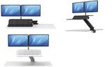 Lotus Rt Sit-Stand Workstation Dual White