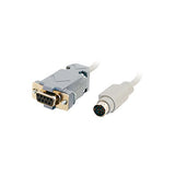 C2G 25041 DB9 Female to 8-Pin Mini-DIN Serial RS232 Male Adapter Cable, Grey (6 Feet, 1.82 Meters)