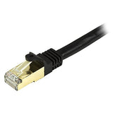 StarTech.com Cat6a Shielded Patch Cable - 6 ft - Black - Snagless RJ45 Cable - Ethernet Cord - Cat 6a Cable - 6ft (C6ASPAT6BK)