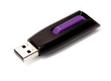 Verbatim 16GB Store 'n' Go V3 USB 3.0 Flash Drive, Black/Violet 49180