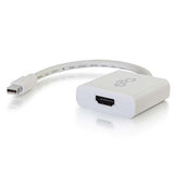 C2G 54308 4K Mini DisplayPort to 4K UHD HDMI Active Adapter Converter, White (8 Inches)