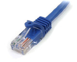 StarTech.com Cat5e Ethernet Cable4 ft - Blue - Patch Cable - Snagless Cat5e Cable - Short Network Cable - Ethernet Cord - Cat 5e Cable - 4ft