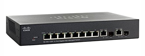 CISCO SYSTEMS SG300-10PP-K9-NA 10-Port L3 Managed Switch