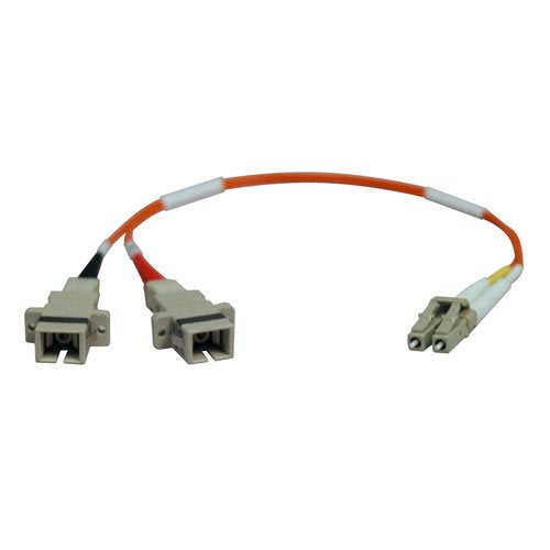 Tripp Lite N458-001-50 1-Feet Duplex Multimode 50/125 Fiber Adapter, LC-M/SC-F