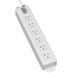 Tripp Lite Home & Office Power Strip with 5-15P Plug, Light Gray