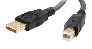 C2G 29141 USB Cable - Ultima Series, USB 2.0 A Male to B Male Cable for Printers, Scanners, Brother, Canon, Dell, Epson, HP and more, Black (6.6 Feet, 2 Meters)