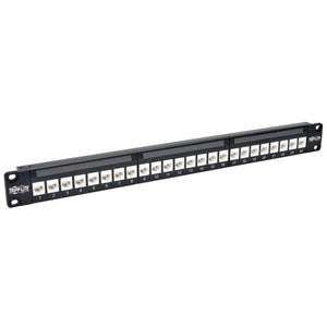 Tripp Lite 24-Port 1U Rackmount Cat6 Feedthrough Patch Panel, RJ45 Ethernet(N254-024)