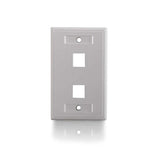 Cables to Go Premise Plus 2 Port Keystone SG Wall Plate White (03411)