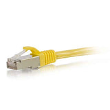 C2G 28709 Cat5e Cable - Snagless Shielded Ethernet Network Patch Cable, Yellow (100 Feet, 30.48 Meters)