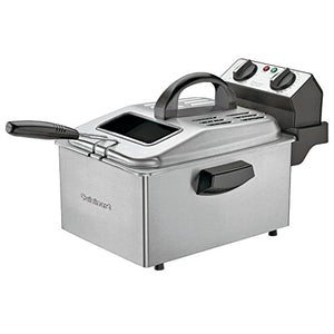 Cuisinart DF250 1800-Watt 2-1/5-Pound-Capacity Deep Fryer, Brushed Stainless