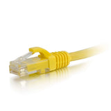 C2G 00936 Cat5e Cable - Snagless Unshielded Ethernet Network Patch Cable, Yellow (6 Inches)