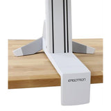 Ergotron WorkFit-S Single HD with Worksurface and Stand, White