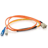 C2G 26998 SC-SC 62.5/125 Mode-Conditioning Fiber Optic Patch Cable, TAA Compliant, Orange (16.4 Feet, 1 Meter) (Made in The USA)