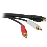 C2G 02309 Value Series S-Video + RCA Stereo Audio Cable, Black (6 Feet, 1.82 Meters)