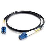 5m Lc/Lc Duplex 9/125 Singlemode Fiber Patch Cable - Black