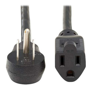 Tripp Lite Power Extension Cord Right-Angle 5-15P to 5-15R 14AWG 15A 6ft (P024-006-15D)