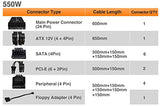 Thermaltake Smart BX1 550W Bronze SLI/Crossfire Ready Continuous Power ATX12V V2.3/ EPS V2.92 80 Plus Bronze Certified 5 Year Warranty Non Modular Power Supply PS-SPD-0550NNFABU-1