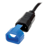 PDU Plug Lock Connector C14 Power Cord to C13 Outlet Blue 100pk