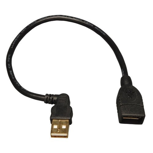 Tripp Lite U005-10I 10-Inch USB Right Angle Extension Gold Cable A-F/M 90deg