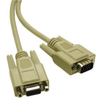 C2G 02717 Economy HD15 SVGA Male to SVGA Female Monitor Extension Cable, Beige (6 Feet, 1.82 Meters)