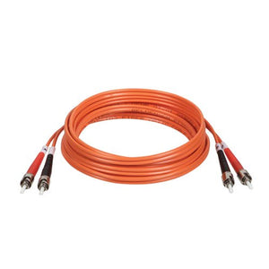 Duplex Multimode 62.5/125 Fiber Patch Cable (St/St), 5m (16-Ft.)