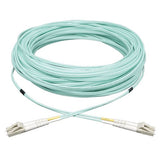 10gb Duplex Multimode 50/125 Om3 Lszh Fiber Patch Cable, (Lc/Lc) - Aqua, 8m (26-