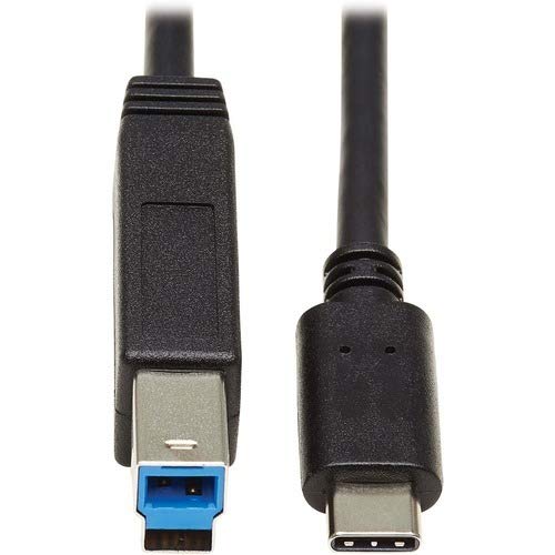 Tripp Lite USB C to USB Type B Cable USB Type C 3.1 Gen 2, 10 Gbps M/20In (U422-20N-G2)